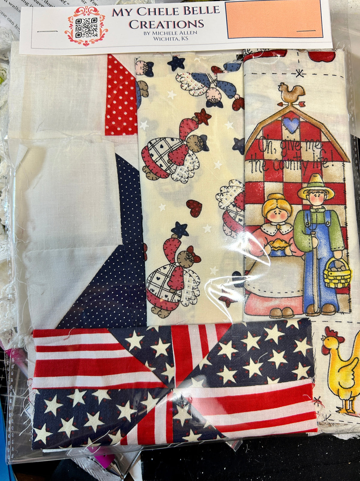 Americana Quilt Squares + fabric