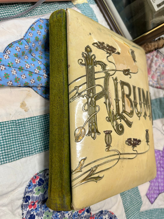 Photo Album - 1800’s w/ cabinet cards & negatives