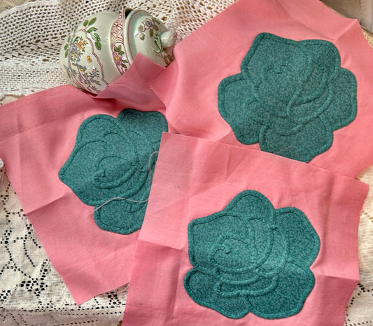 Vintage Quilt Squares $2.50 ea - 3 for $6