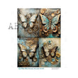 Four Pack Steampunk Butterflies - AB Studios