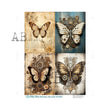 Four Pack Rustic Butterflies - AB Studios