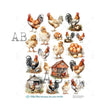 Farmhouse Hens and Roosters - AB Studios