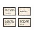 Wood Framed Quotes Wall Decor 9"L x 6"W