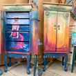*SOLD* Sunset Jewelry Armoire