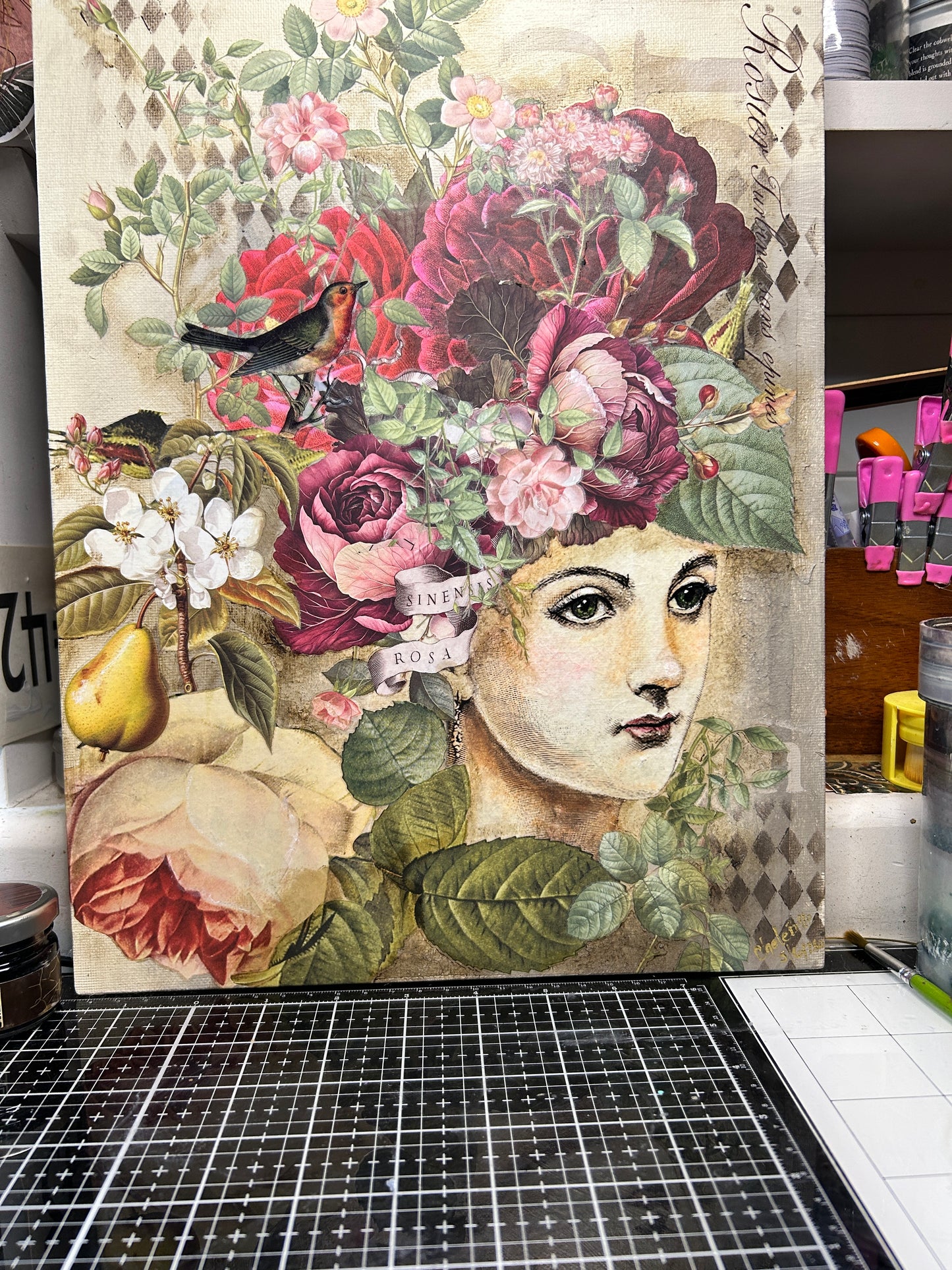 Mixed Media "Dreamer" - 11 X 14"