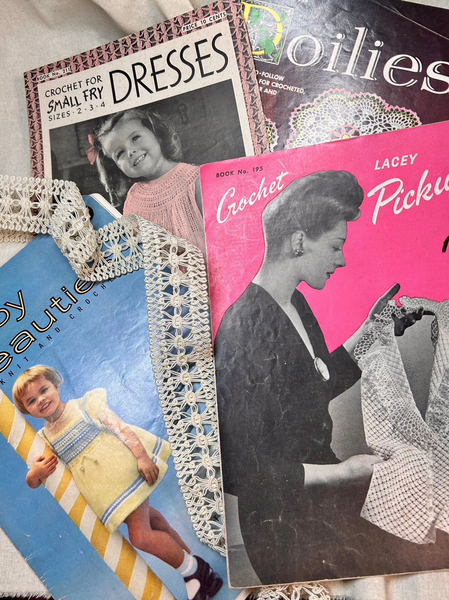 4 Vintage Crochet "Magazines"