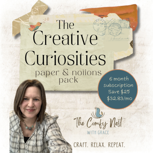 The Creative Curiosities Paper & Notions Pack 6 Month - The Comfy Nest with Grace