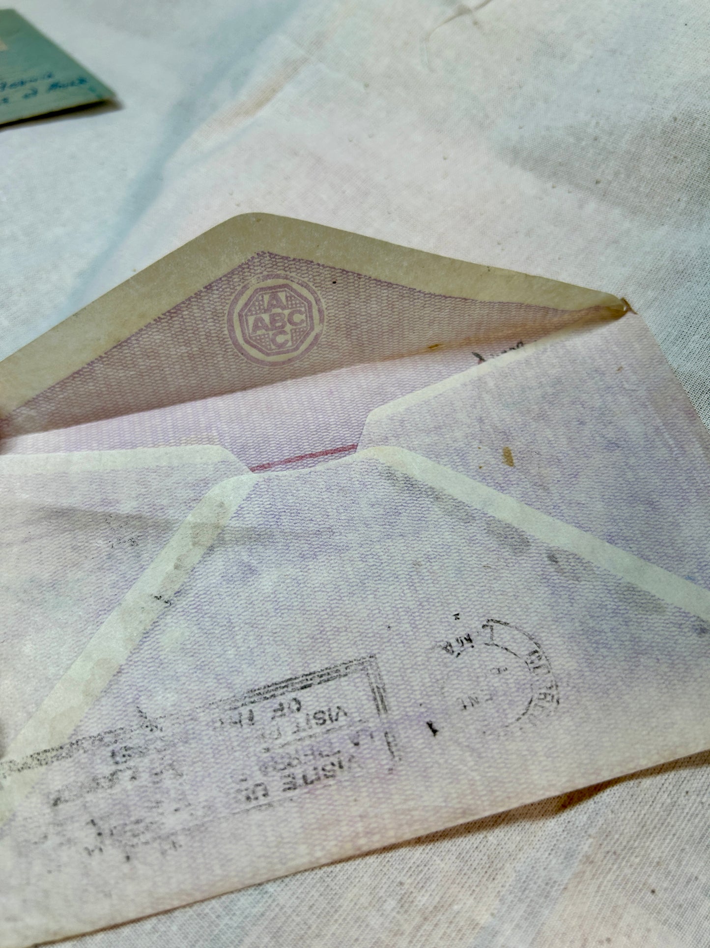 10 vintage posted envelopes - 1930's - 60's