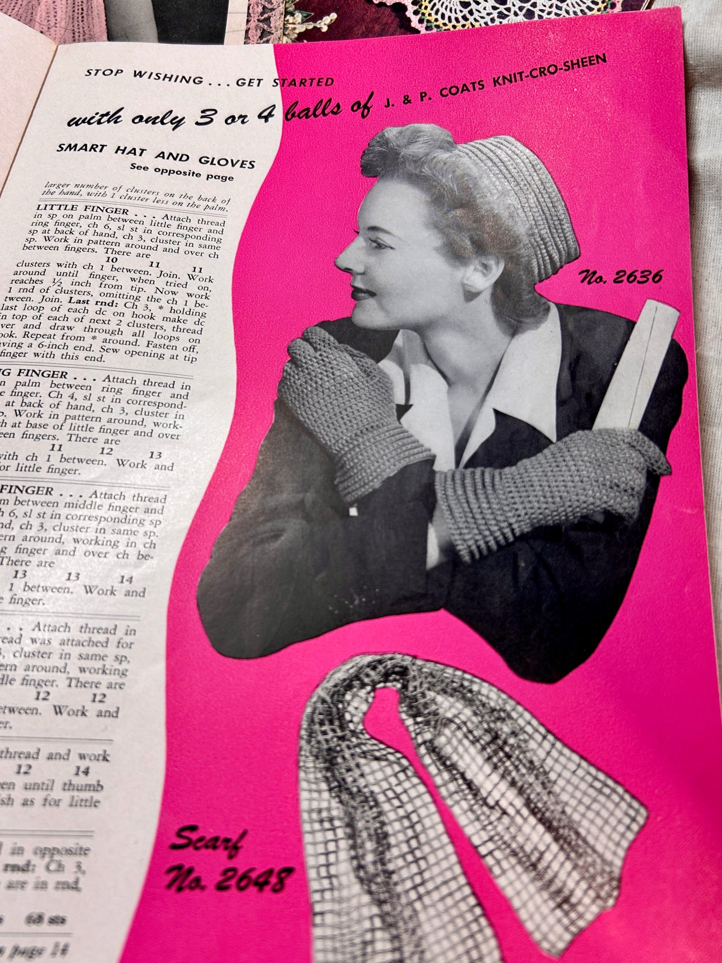 4 Vintage Crochet "Magazines"