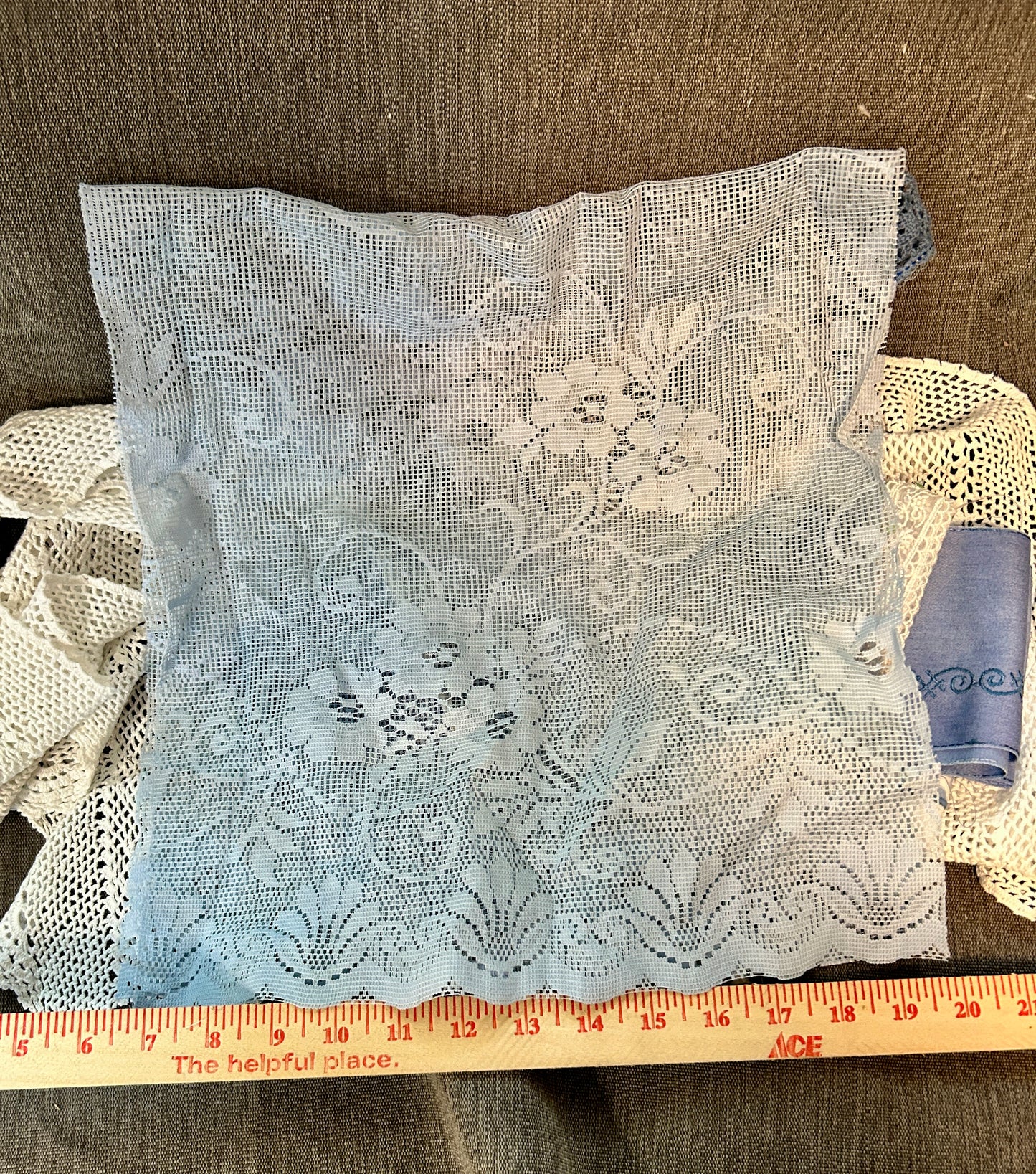 Blue Fabric Bundle w/ trims and buttons