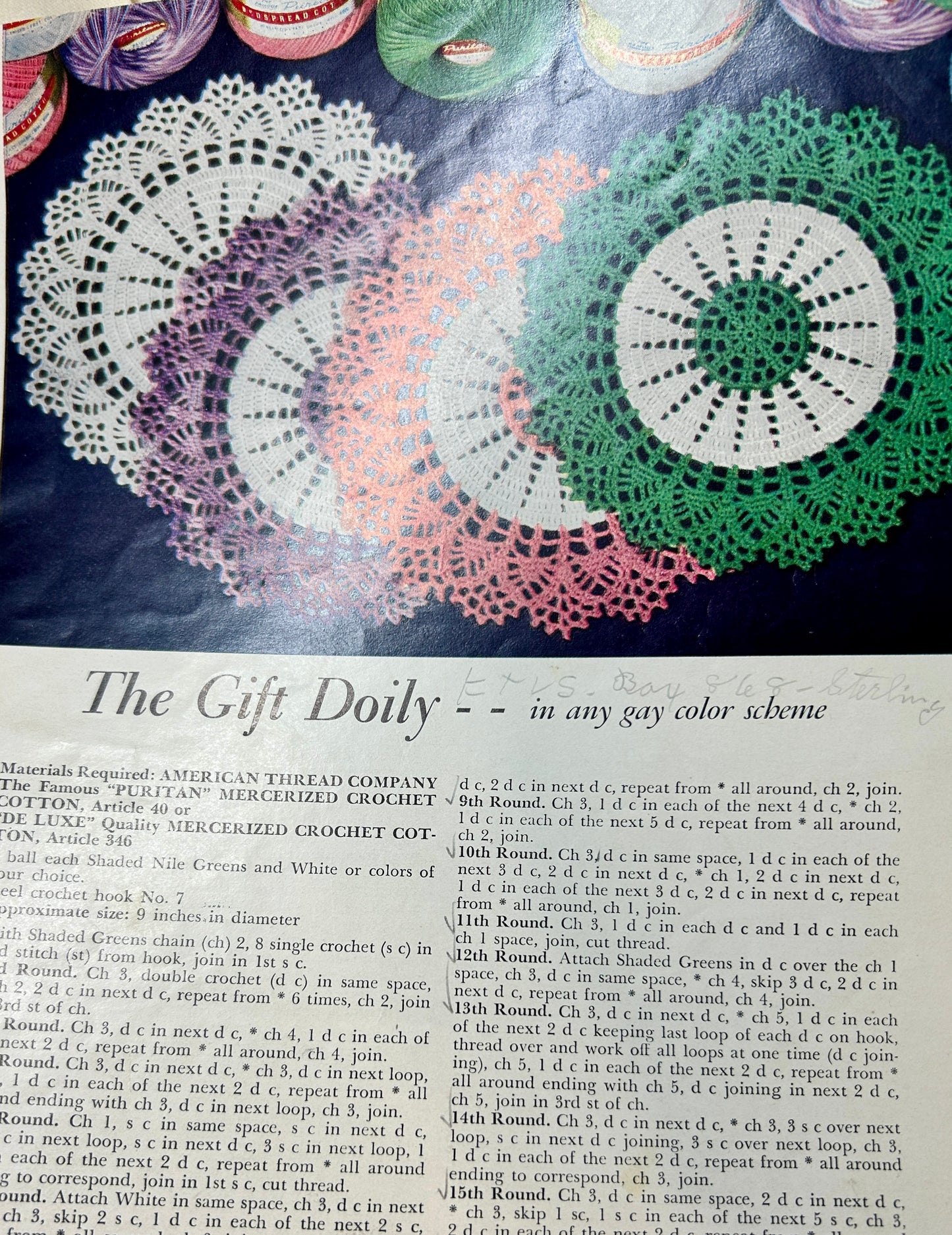 4 Vintage Crochet "Magazines"
