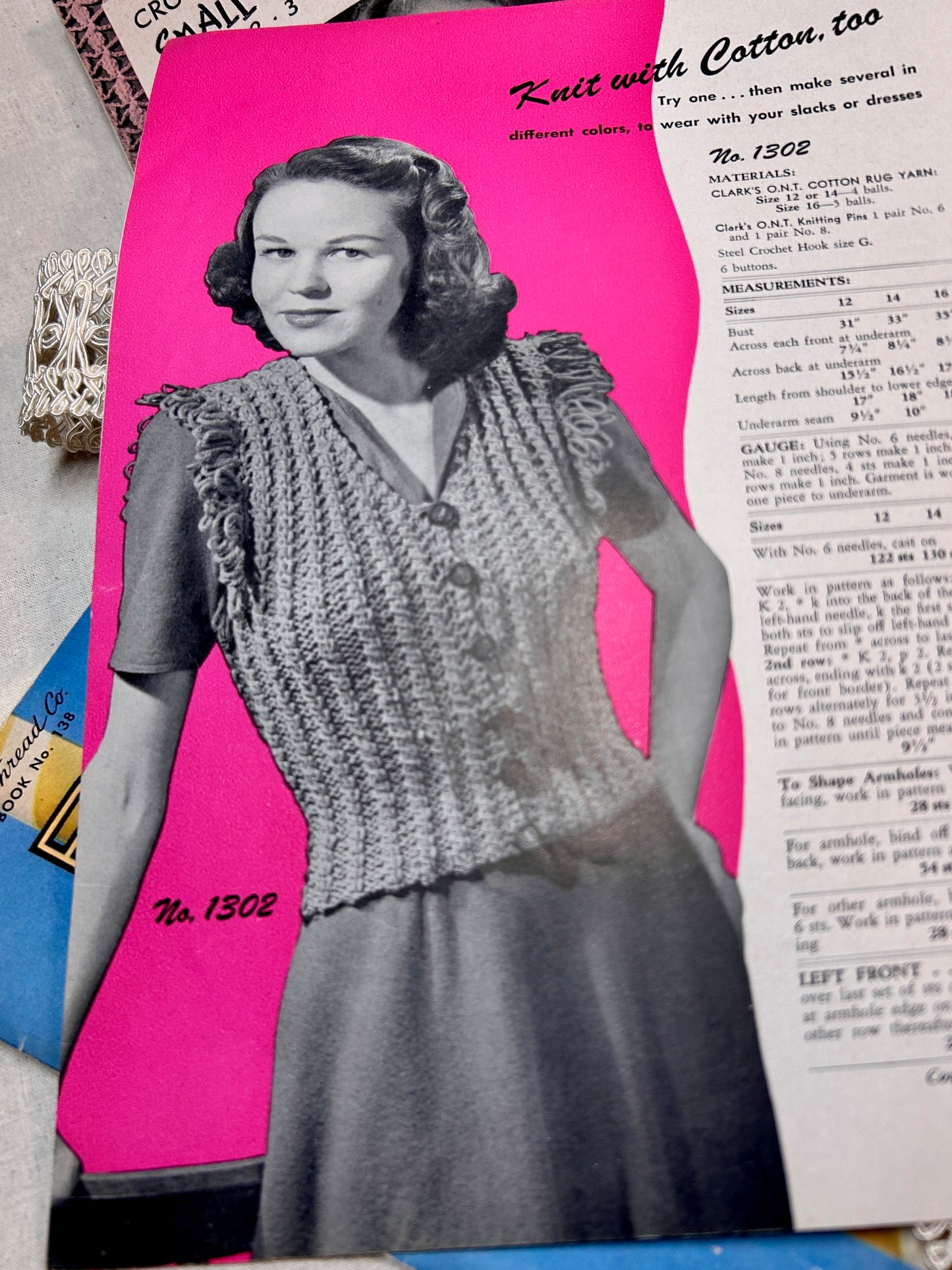 4 Vintage Crochet "Magazines"