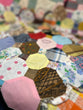 3 Hexagon quilt squares