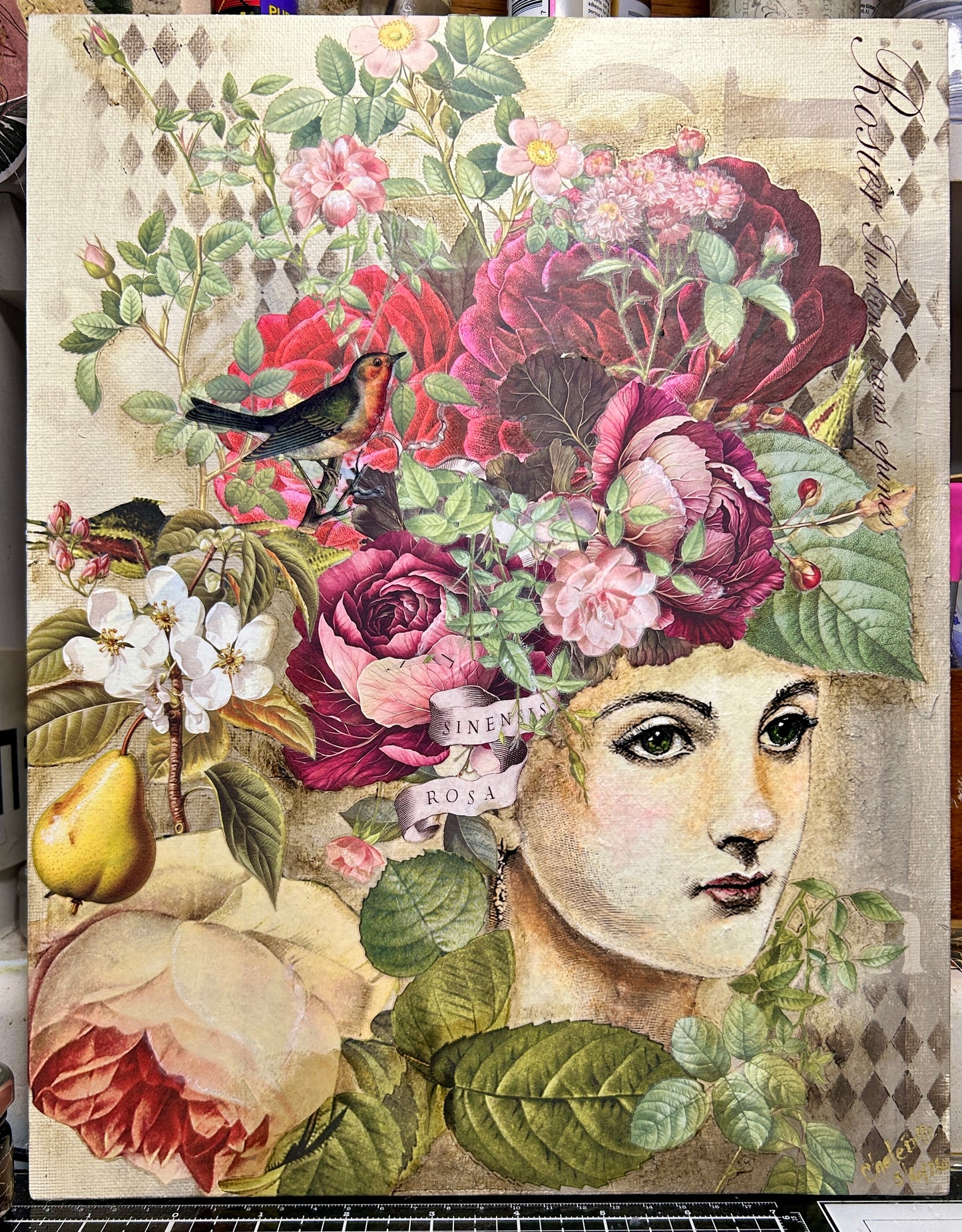 Mixed Media "Dreamer" - 11 X 14"