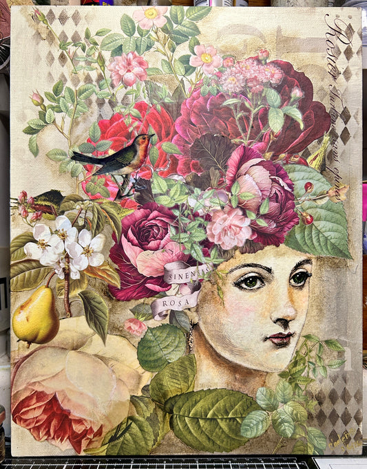 Mixed Media "Dreamer" - 11 X 14"