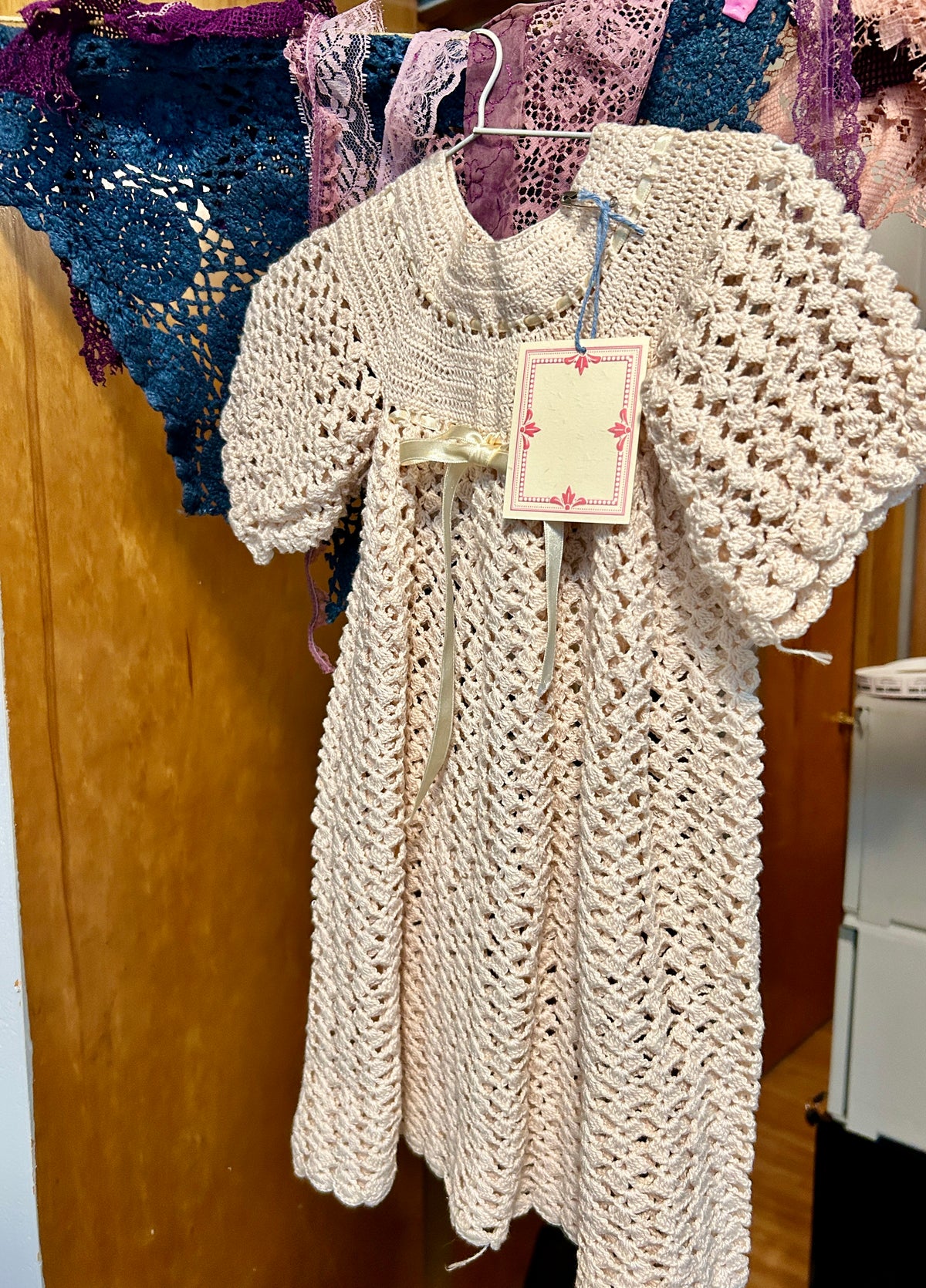Vintage Crocheted Christening Gown