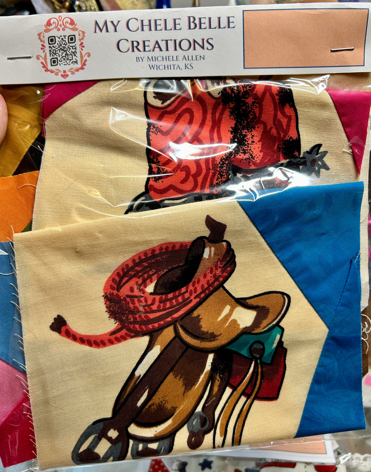 Western themed quilt squares