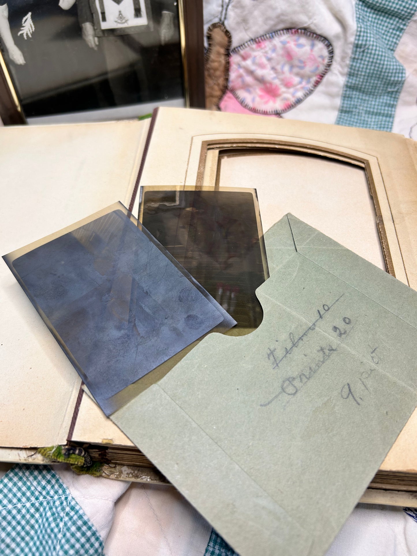 Photo Album - 1800’s w/ cabinet cards & negatives