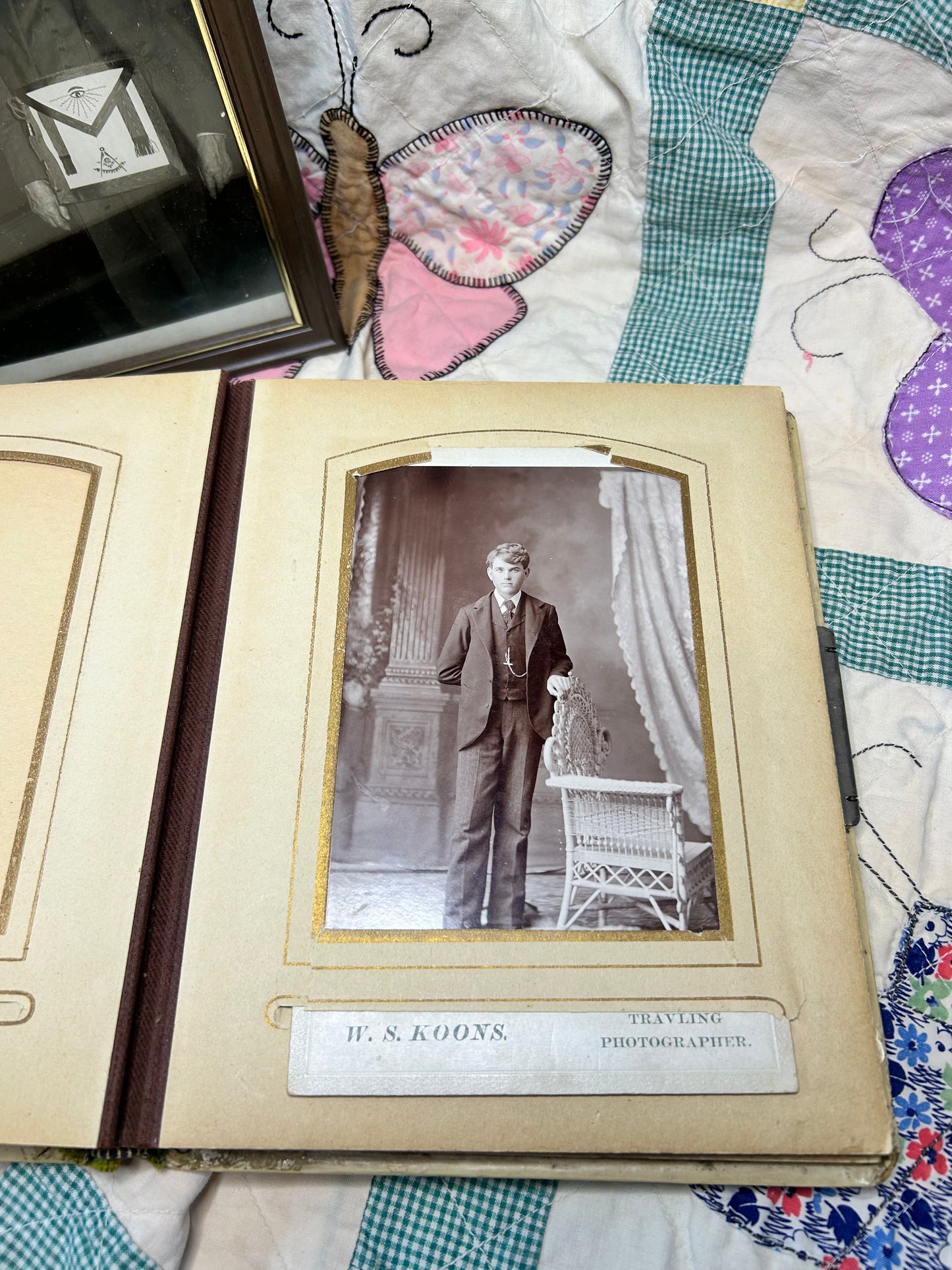Photo Album - 1800’s w/ cabinet cards & negatives