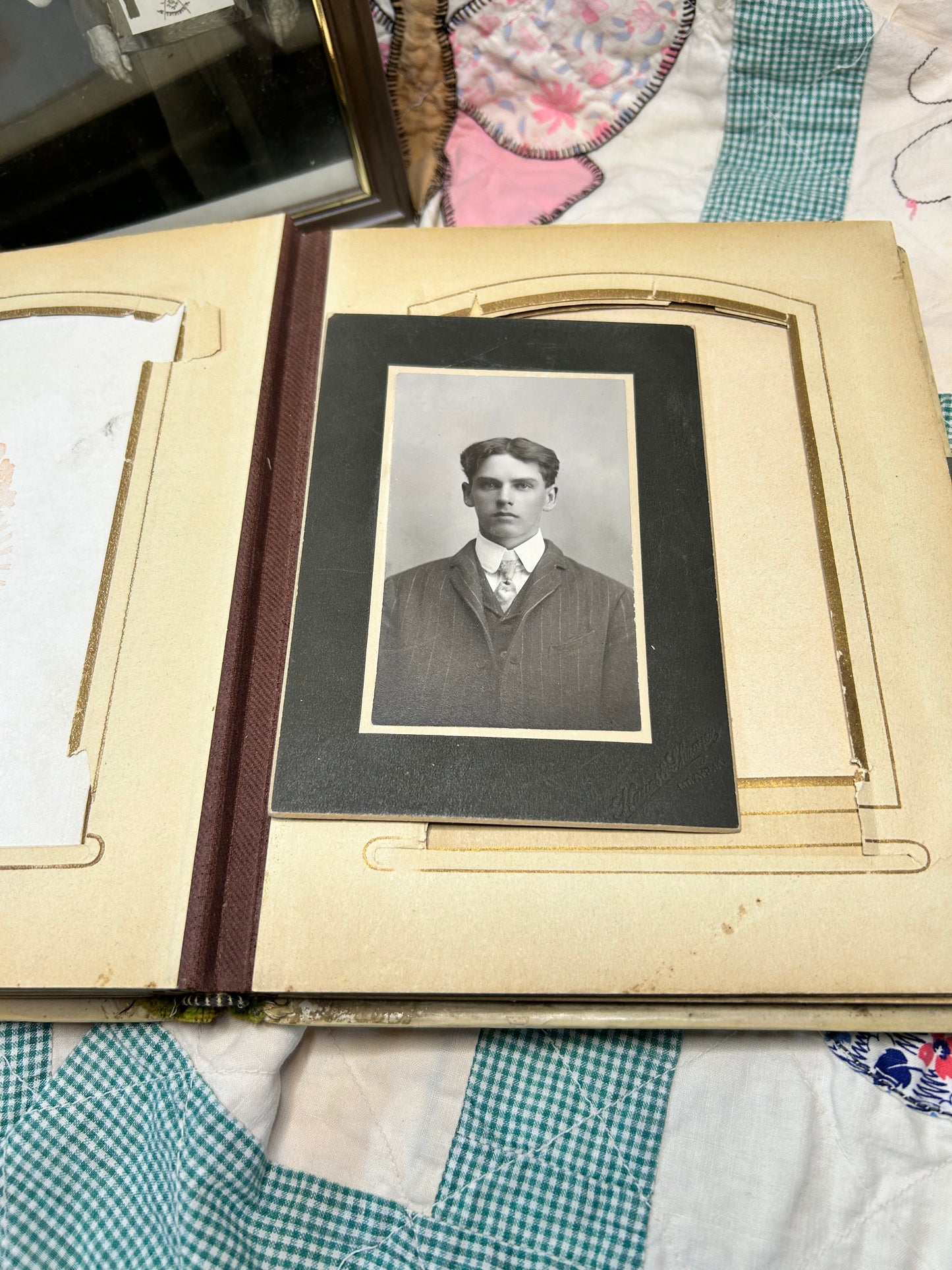 Photo Album - 1800’s w/ cabinet cards & negatives