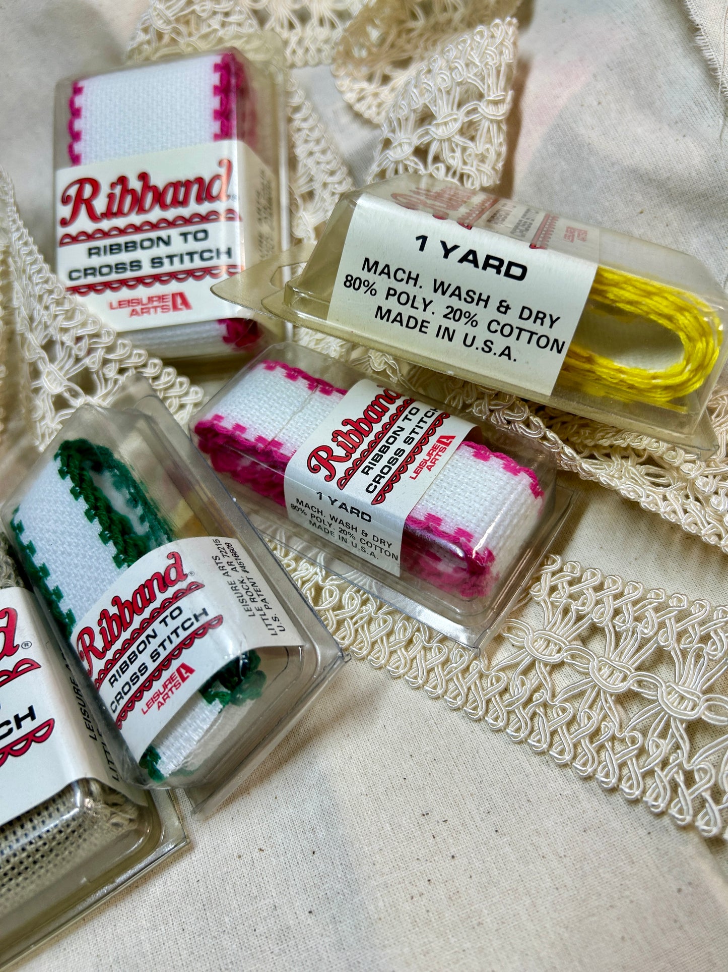 Vintage Ribband Cross Stitch Ribbon