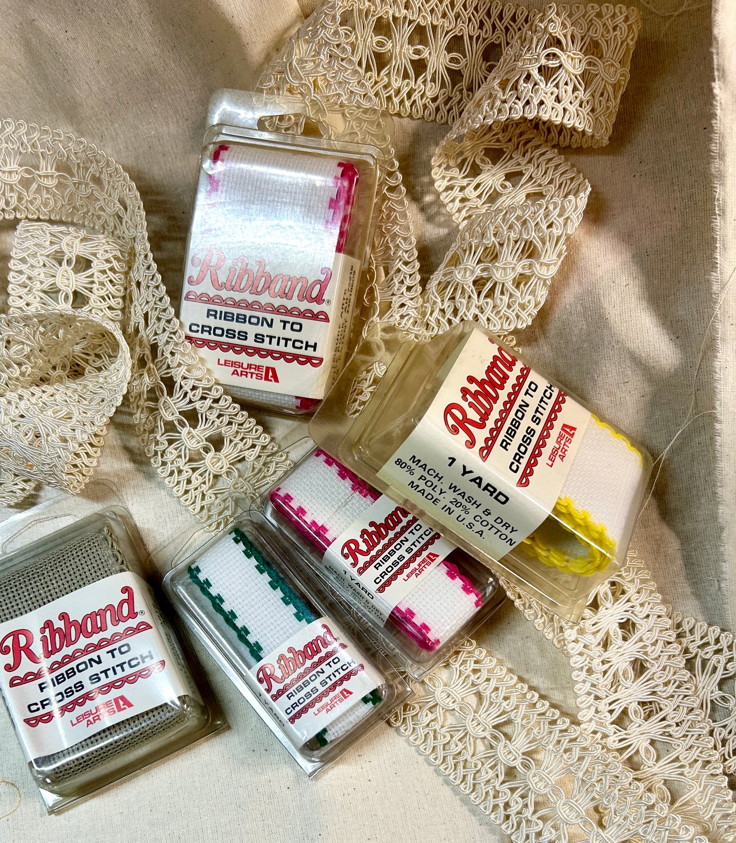 Vintage Ribband Cross Stitch Ribbon