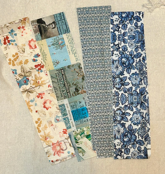 Tim Holtz Fabric Sampler - Blue