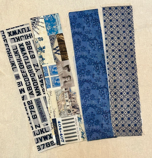 Tim Holtz Fabric Sampler - Indigo