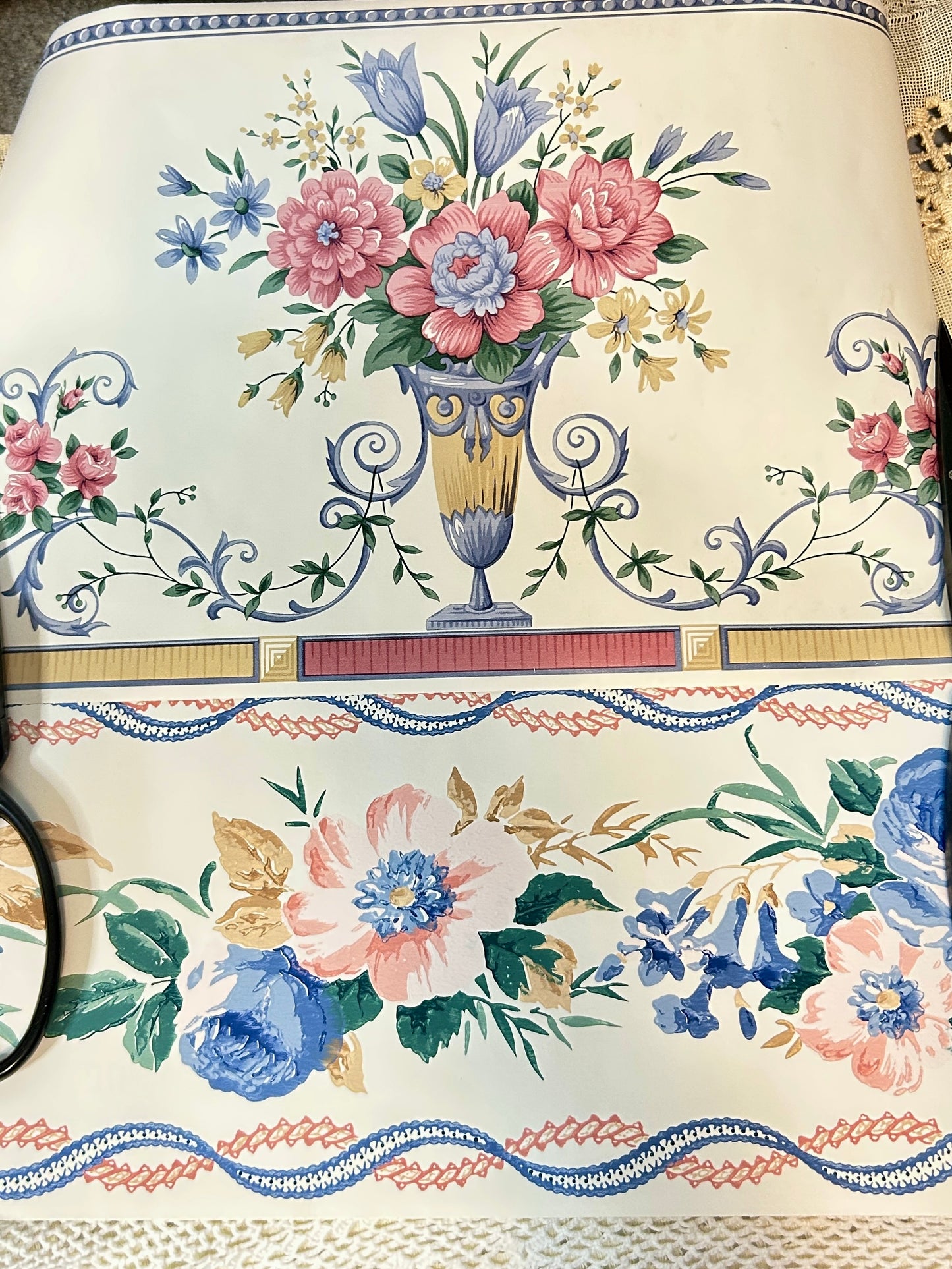 Vintage Wallpaper Pack -  6 Floral Borders