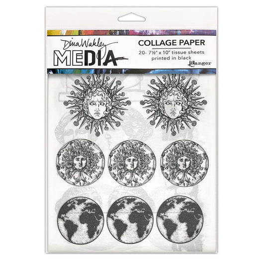 Dina Wakley Media Collage Paper - Antiquities