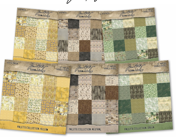 Tim Holtz Paper Palette Collection - Neutral 12 X 12