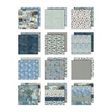Tim Holtz 8 x 8 scrapbook paper - Blue