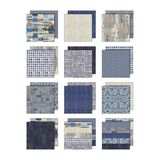 Tim Holtz 8 x 8 scrapbook paper - Indigo