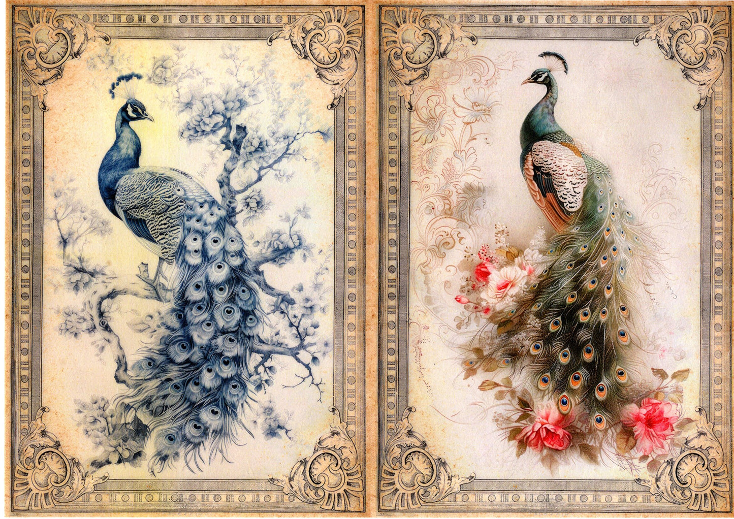 Vintage Birds Collection Rice Paper Pack