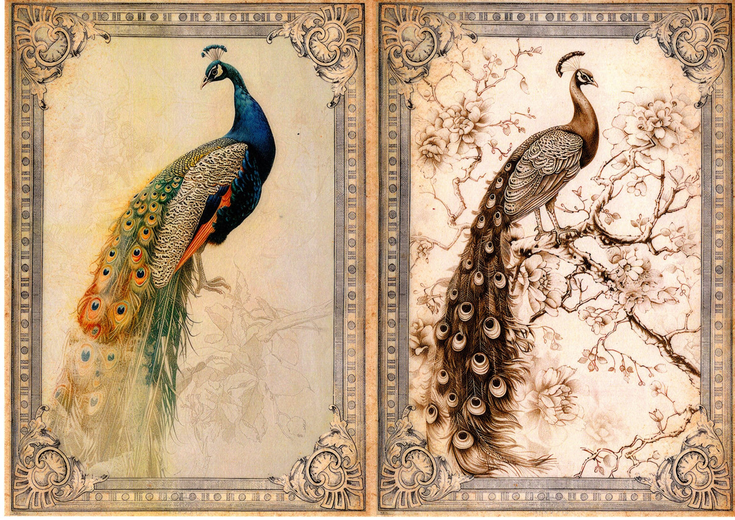 Vintage Birds Collection Rice Paper Pack