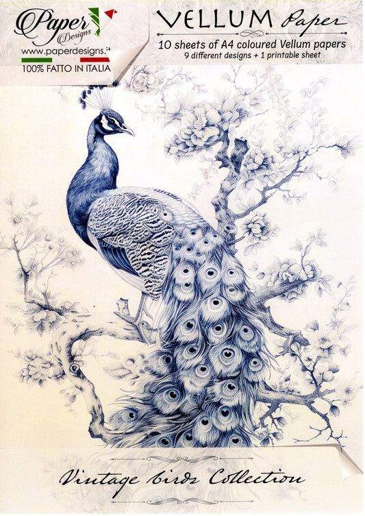 Vintage Birds Collection Vellum Paper Pack