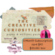The Creative Curiosities Paper & Notions Pack 3 Month Subscription - Mama P's Crafty Creations