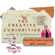 The Creative Curiosities Paper & Notions Pack Monthly - Mama P's Crafty Creations