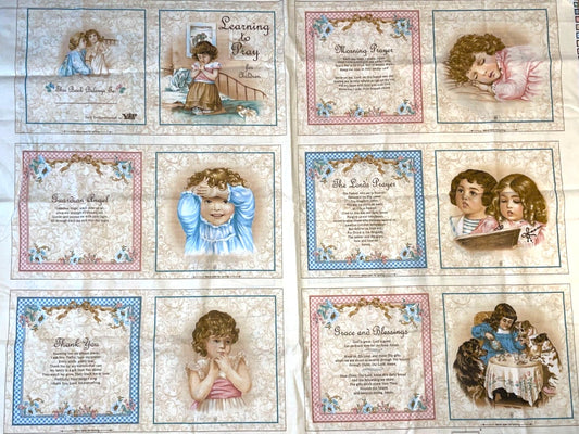 Learning to Pray Fabric Panel