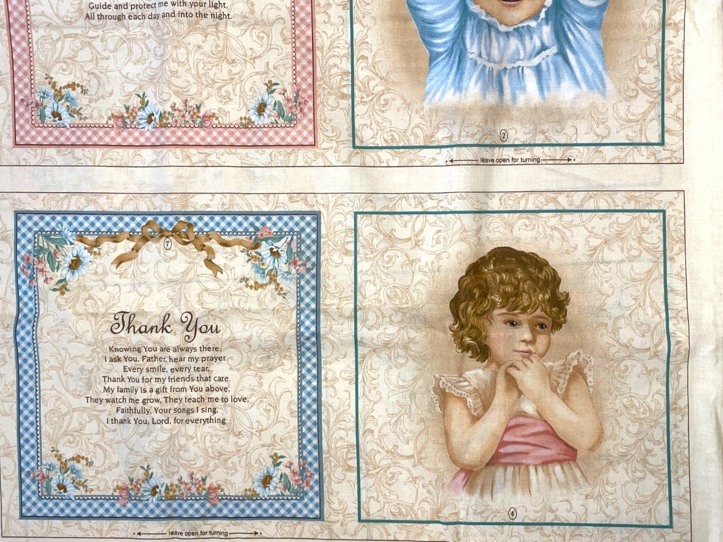 Learning to Pray Fabric Panel