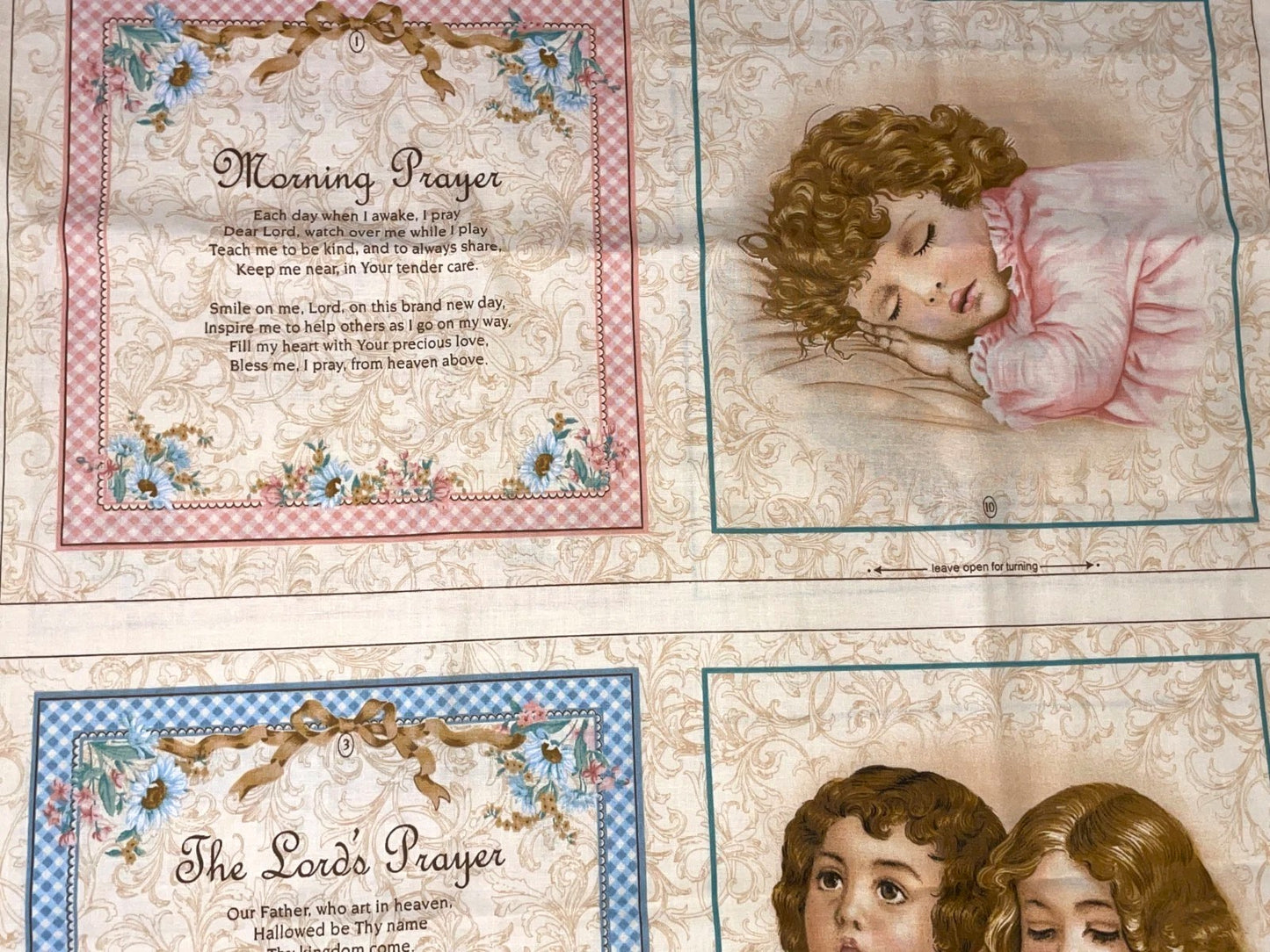 Learning to Pray Fabric Panel