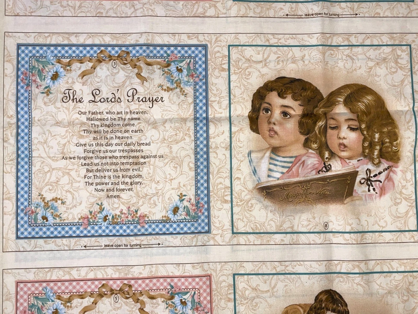 Learning to Pray Fabric Panel