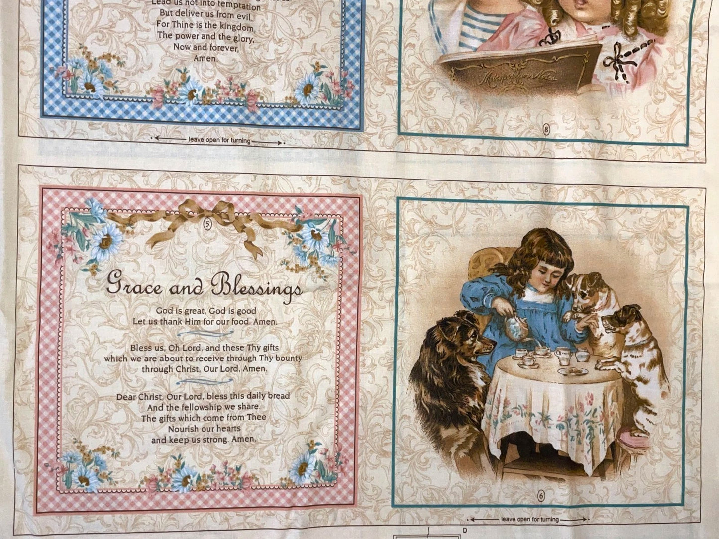 Learning to Pray Fabric Panel