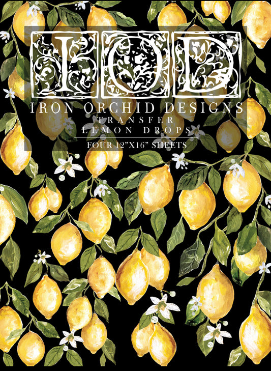 Lemon Drops Decor Transfer