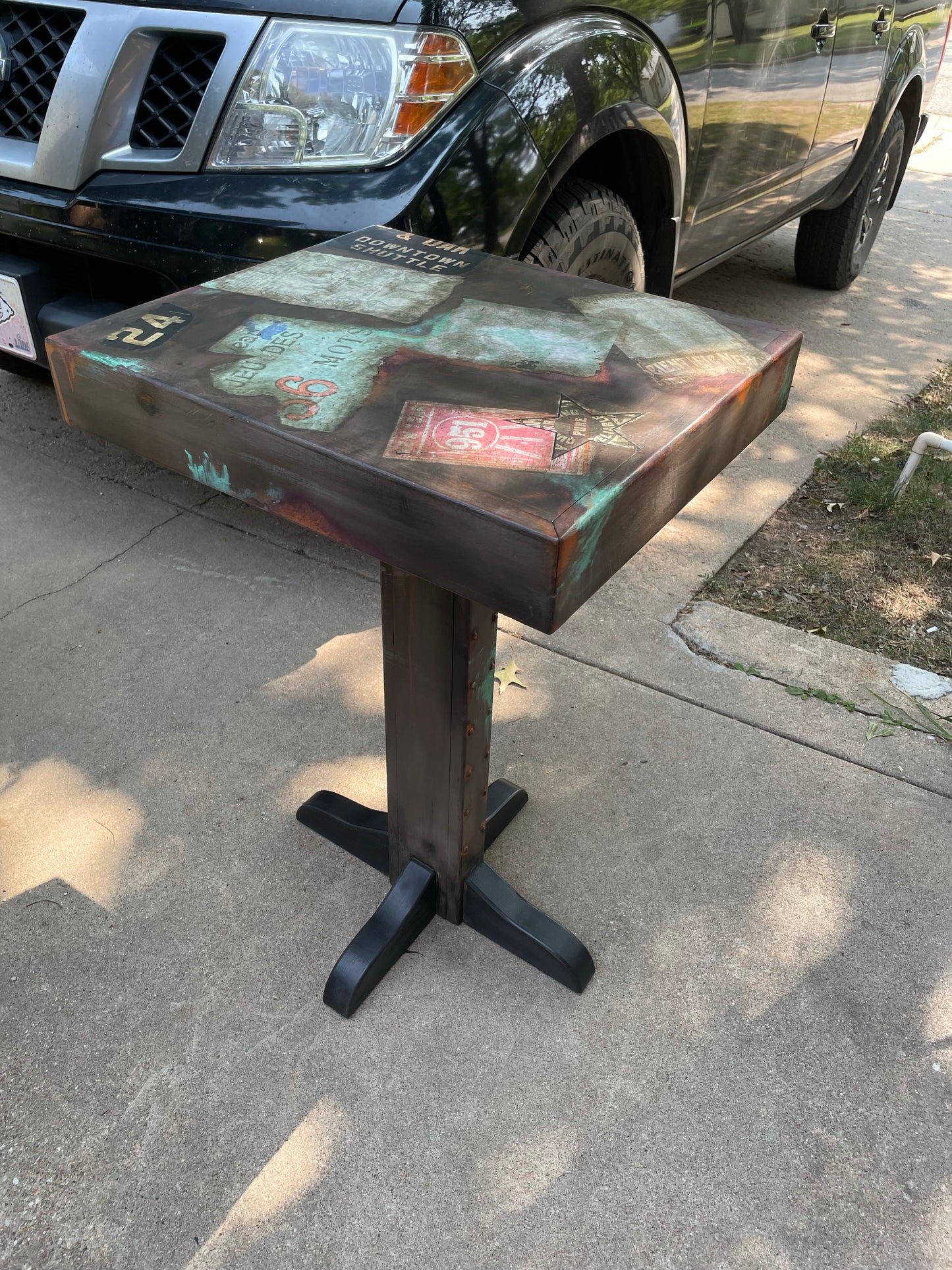 Industrial Style Small Pub Table